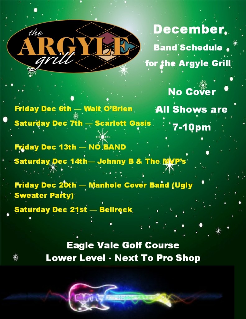 December Argyle Band Schedule