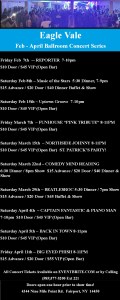 Ballroom Concert Series February