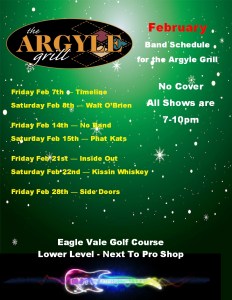 February Argyle Band Schedule